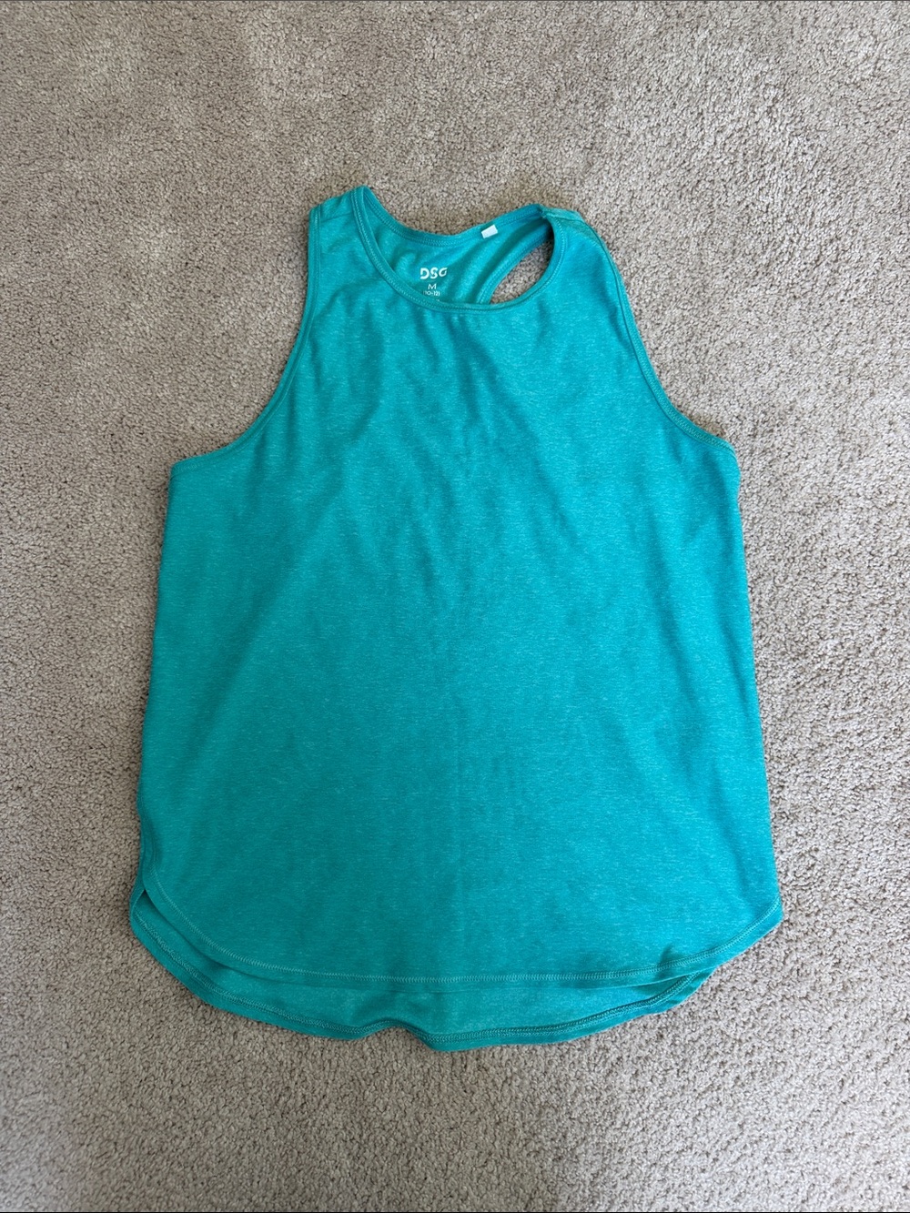 DSG Teal Girls' Athletic Tank Top